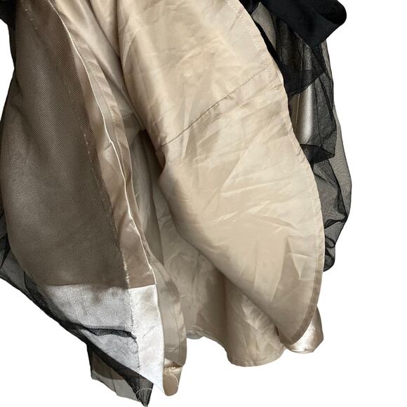 ABS Kids by Allen Schwartz Little Girls Black Tulle Formal Sequin Dress Size 14 - Picture 7 of 16